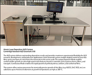 Atomic layer deposition instrument in the IMS Cleanroom