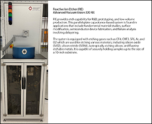 Reactive Ion Etcher in the IMS Cleanroom