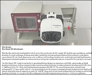 Wire Bonder in the IMS Cleanroom